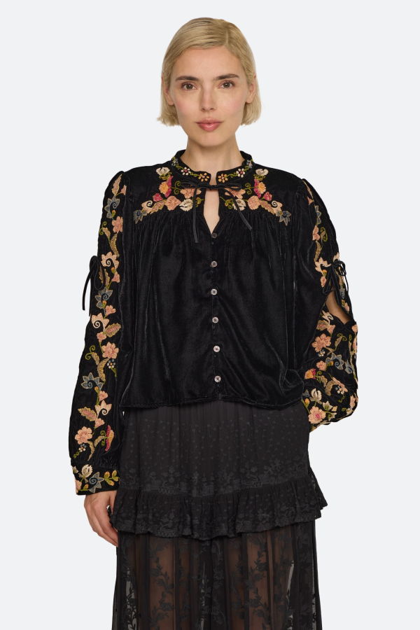 Sea NY Alessandra Blouse - Black