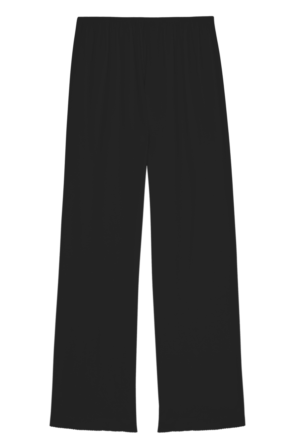 Donni. The Baby Rib Scallop Pant - Jet