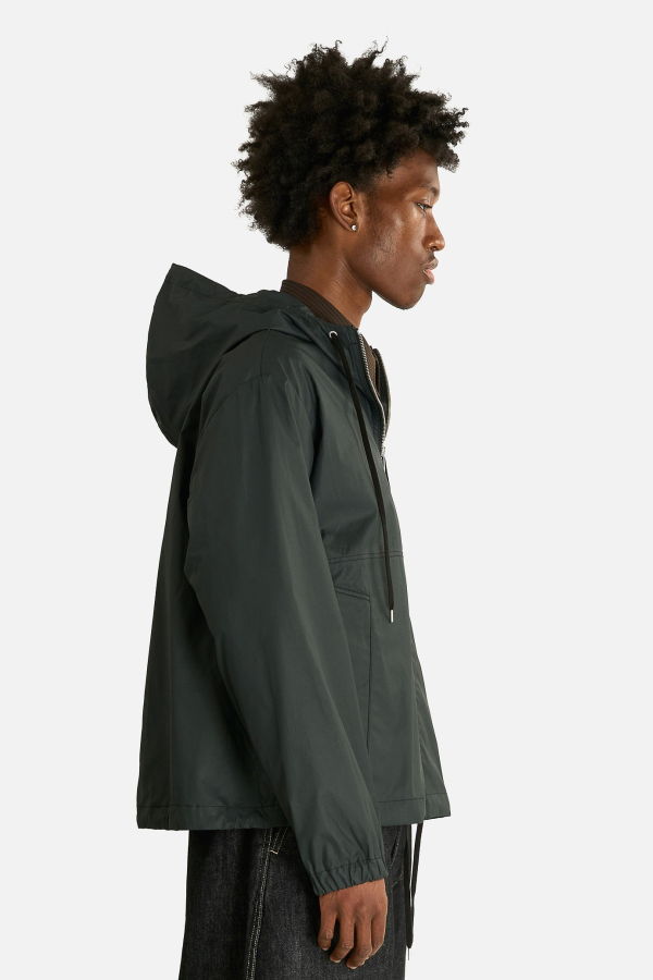 Studio Nicholson Hooded Zip Up Jacket - Black