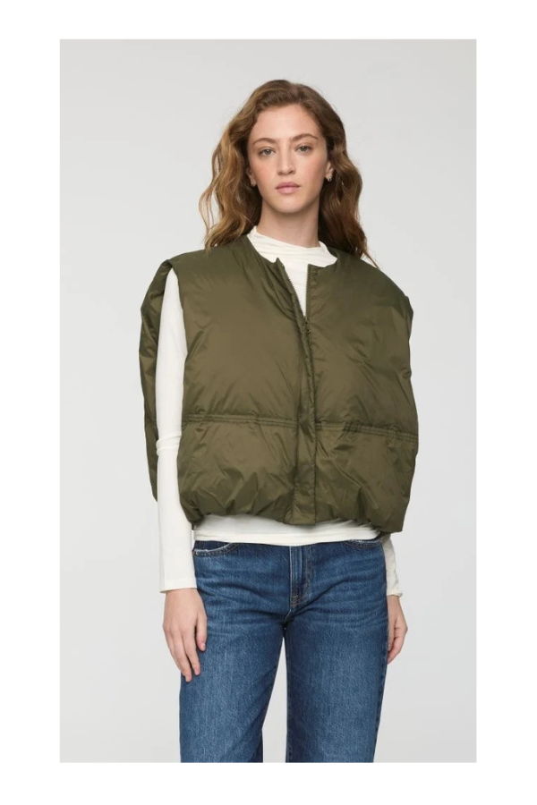 Pistola Catarina Nylon Puffer Vest - Olive