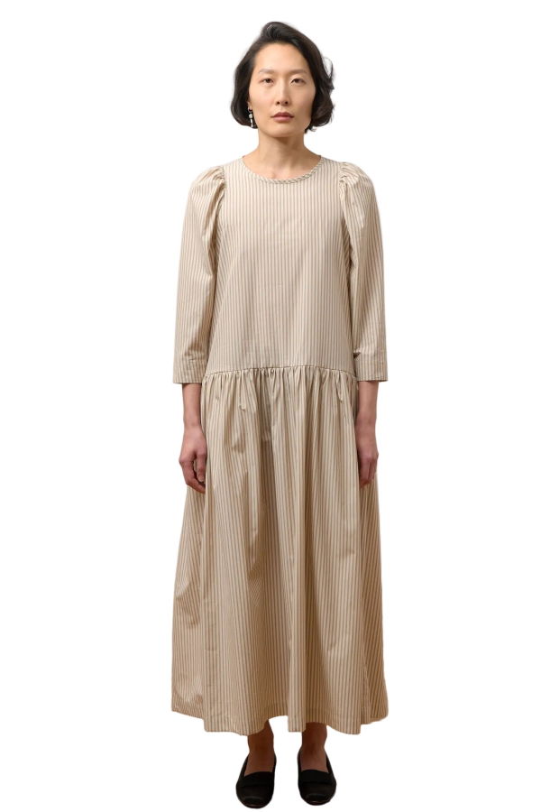 CAWLEY STUDIO Isabella Dress - Terracotta Stripe