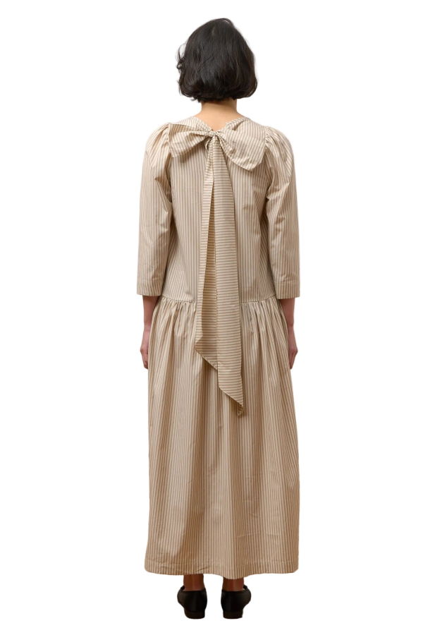 CAWLEY STUDIO Isabella Dress - Terracotta Stripe