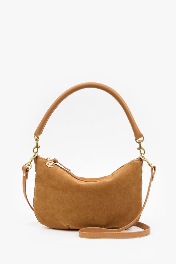 Clare V. Petit Moyen Whipstitch Messenger Bag - Caramel