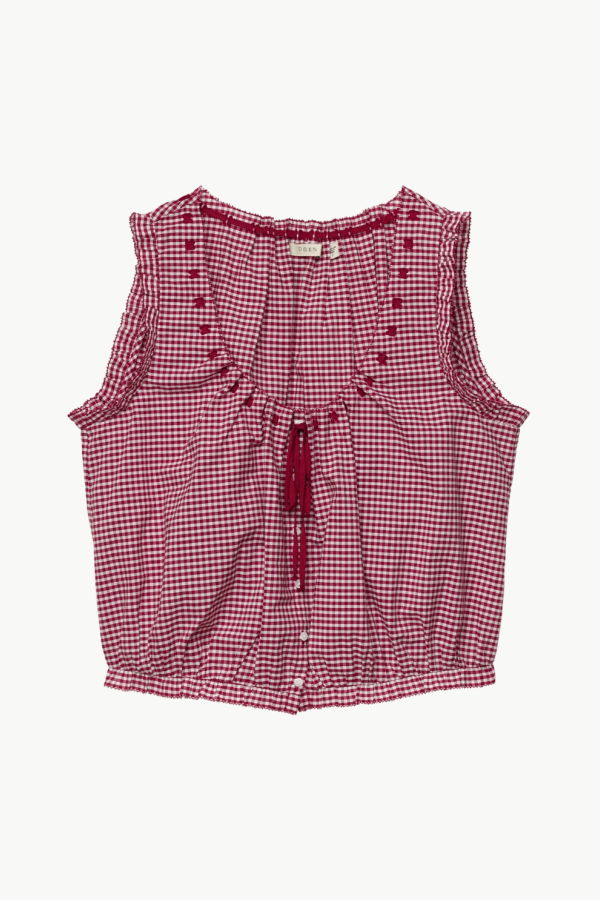 DÔEN Traveler Top - Mulberry La Maddalena Gingham