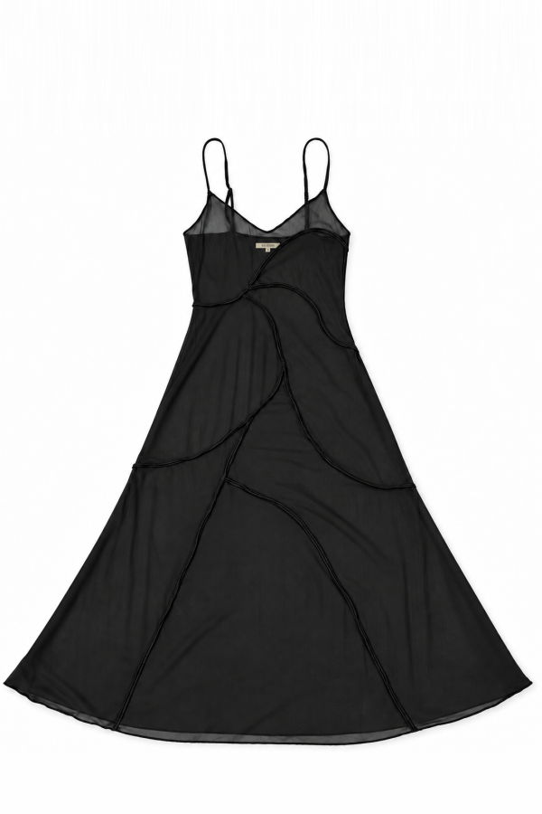 Ali Golden Open Seamed Dress
