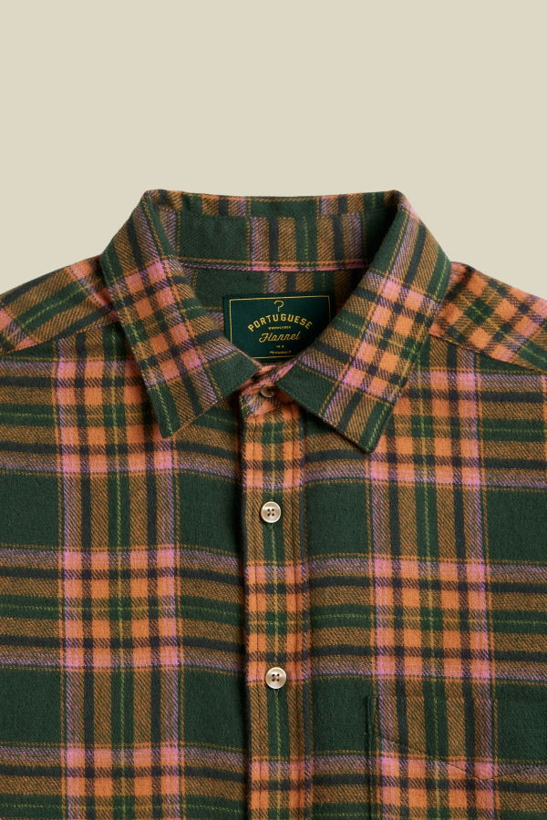 Portuguese Flannel Olivara Plaid Shirt