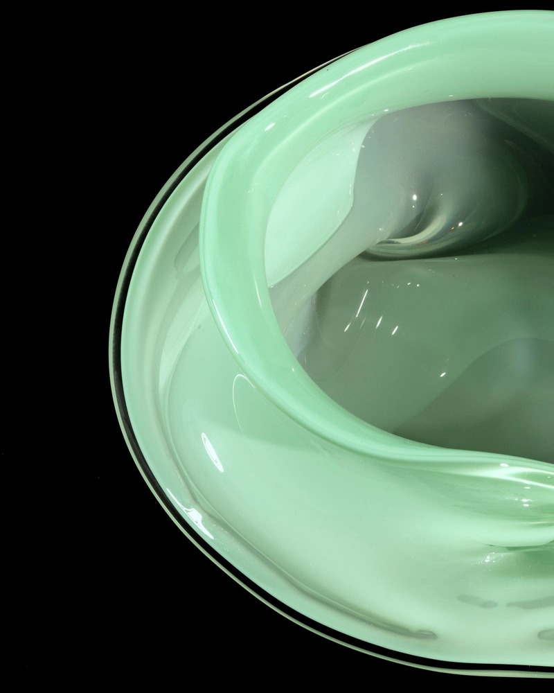 Sticky Glass Deflated Bowl