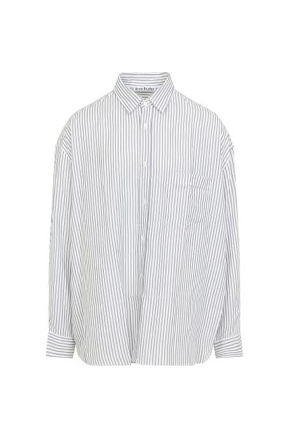 Acne Studios Long Top - White/Navy
