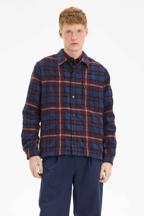 Delikatessen Snap Button Jacket in Recycled Wool and Cotton