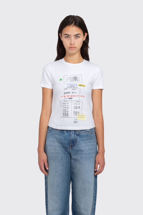 Maison Margiela MM6 Printed T-Shirt - White