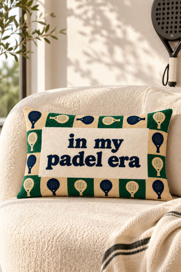 The Pillow Drop In My Padel Era Needlepoint Pillow