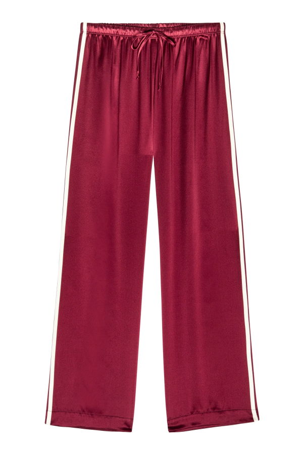 Donni. The Silk Stripe Crop Pant