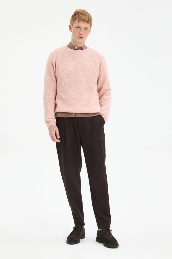 Delikatessen Brushed Sustainable Alpaca Wool Crewneck Sweater