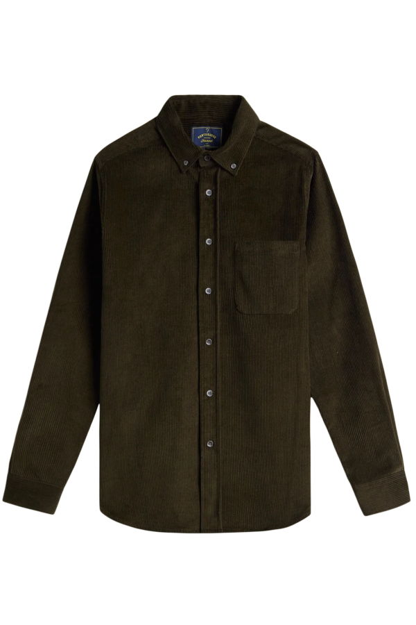 Portuguese Flannel Lobo Corduroy Shirt - Olive