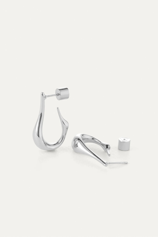 Jenny Bird Colette Small Hoop Earrings - Silver