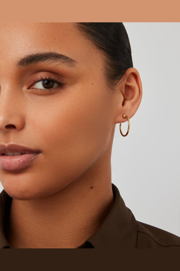 Jenny Bird Mini Icon Hoop Earrings - Gold