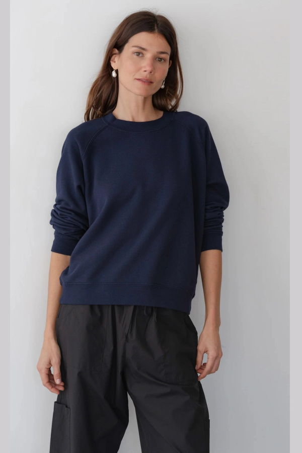 Donni. The Eco-Terry Crewneck - Navy