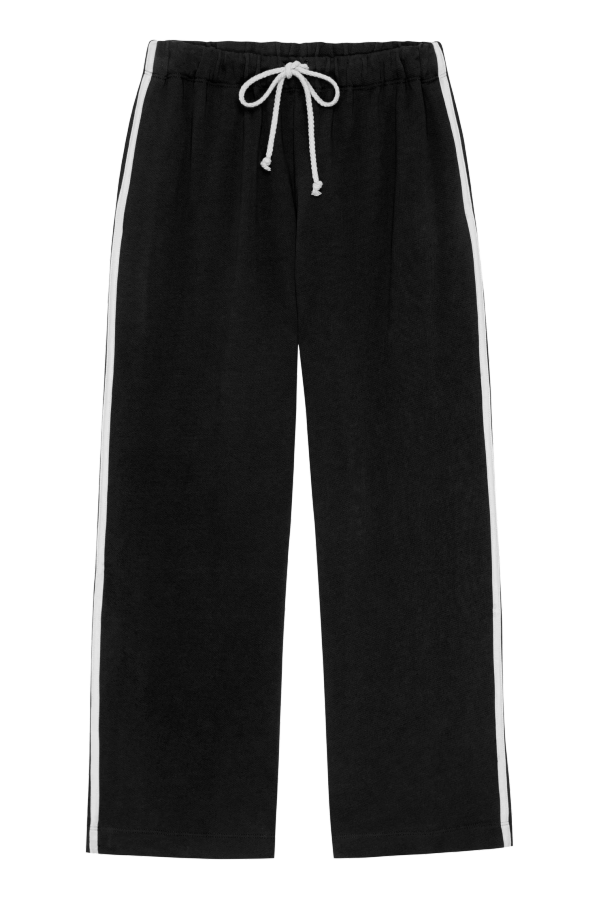 Donni. The Eco-Terry Stripe Pant - Jet