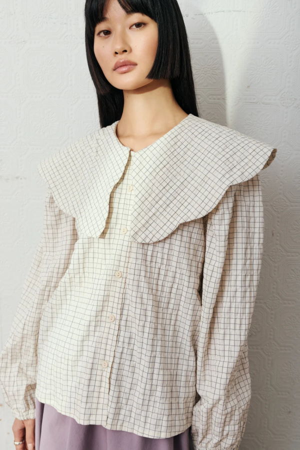 Eve Gravel Tuck Blouse