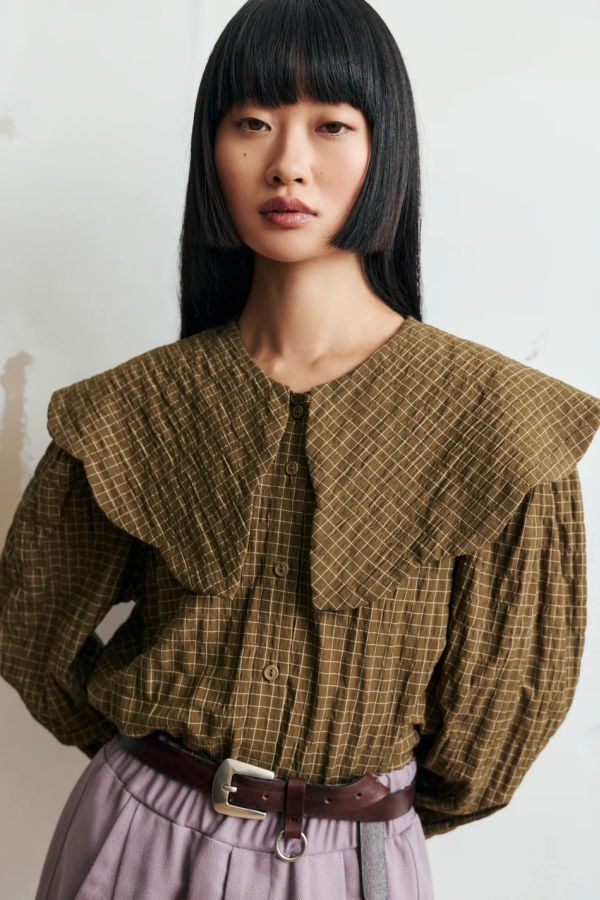 Eve Gravel Tuck Blouse