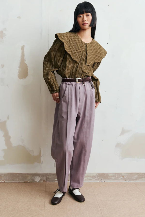 Eve Gravel Tuck Blouse