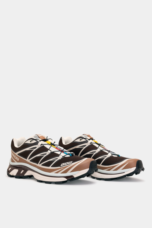SALOMON XT-6 Sneakers - Black Coffee/Burro/Bitter Chocolate