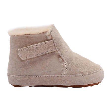 Misha & Puff Child Garter Stripe Hood Rosette Pink | Garmentory