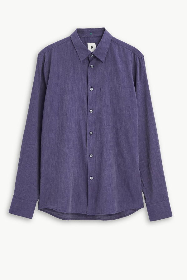 Delikatessen Feel Good Finest Mini Herringbone Italian Cotton Shirt