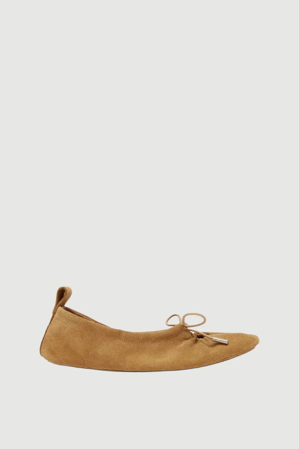 Alohas Rosalind Suede Ballet Flats - Brown