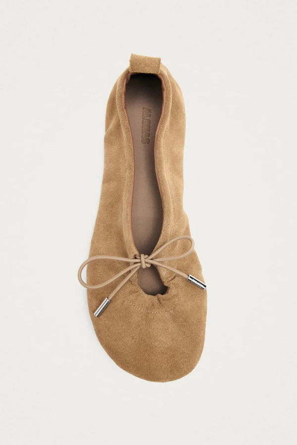 Alohas Rosalind Suede Ballet Flats - Brown