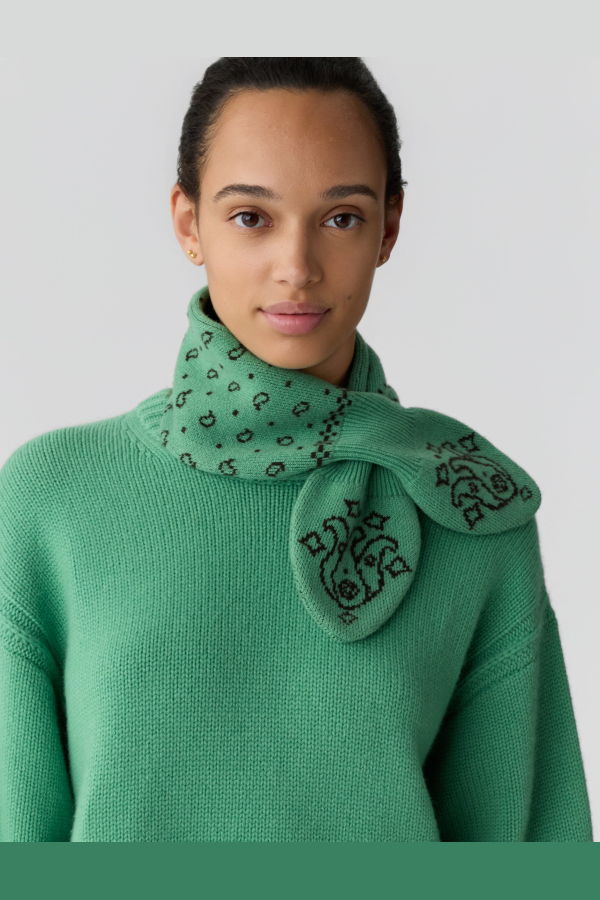 Guest in Residence Bandana Bowtie Scarf - Highland / Burnt Cocoa