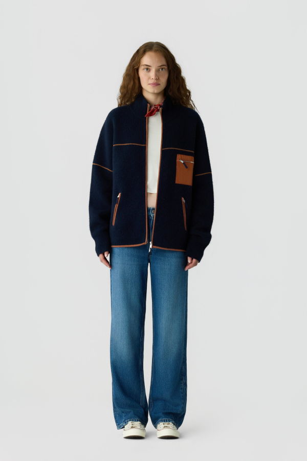 Guest in Residence Felted Louis Jacket - Midnight
