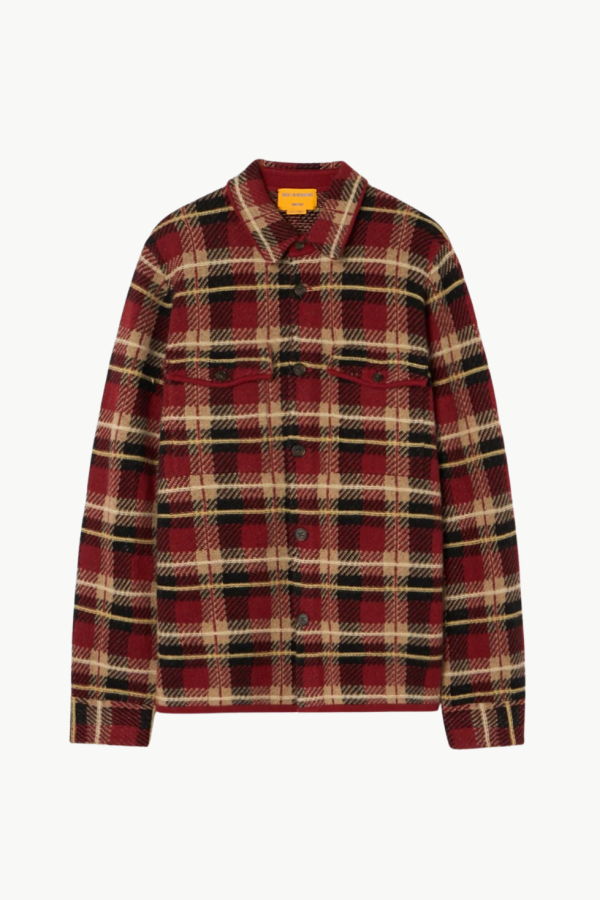 Guest in Residence Plaid Work Shirt - Carmine Combo
