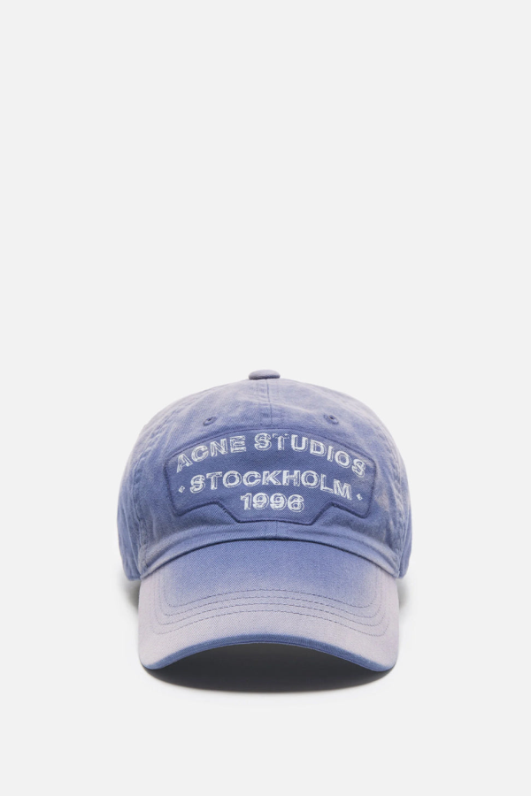 Acne Studios Screenprint Baseball Cap - Navy