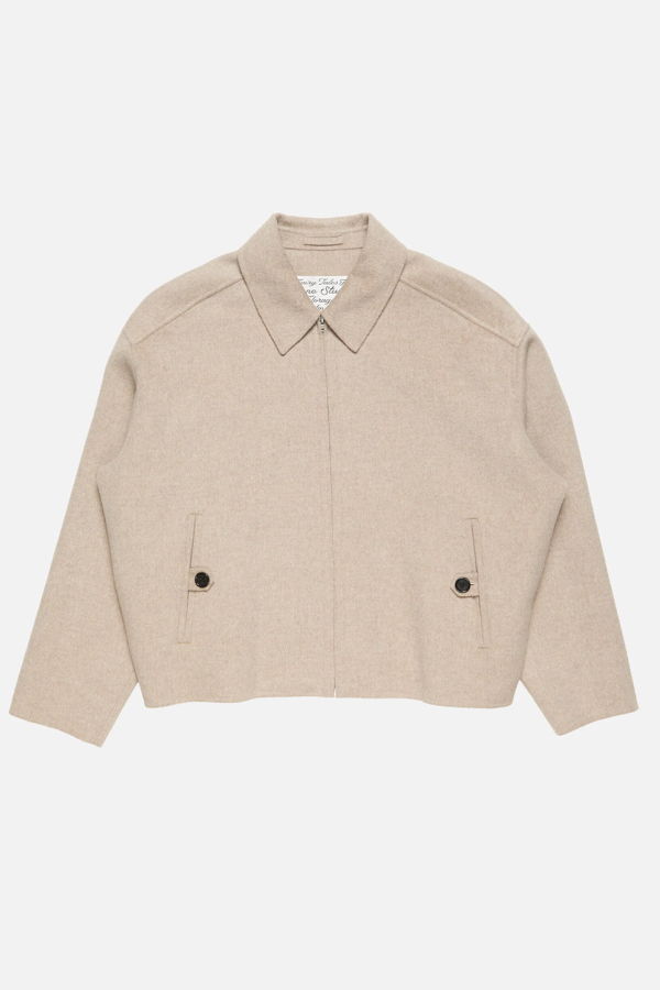 Acne Studios Cashmere Blend Jacket - Oatmeal Melange
