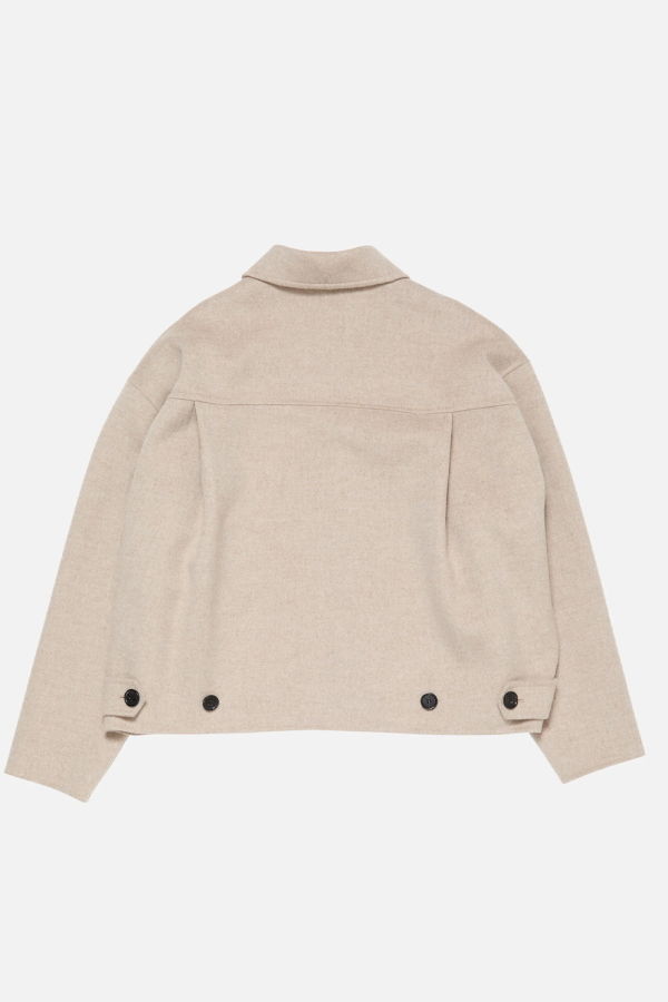 Acne Studios Cashmere Blend Jacket - Oatmeal Melange
