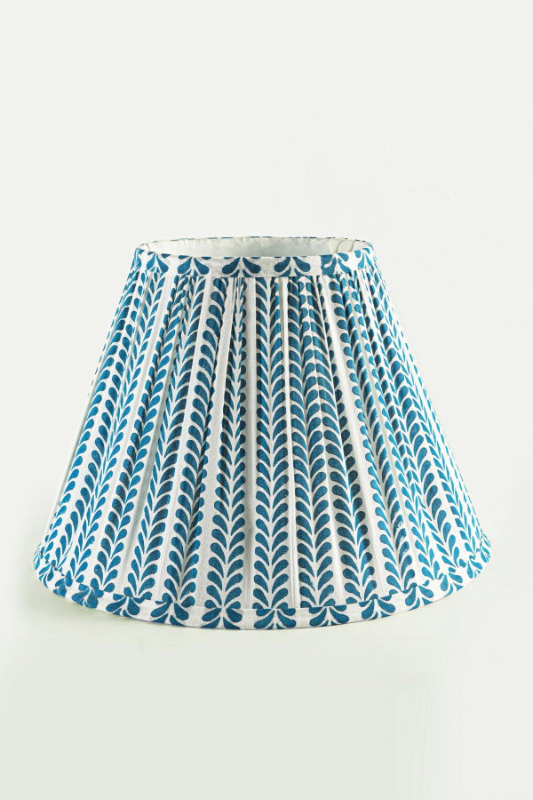 Mela Artisans Flourish Handblocked Lampshade