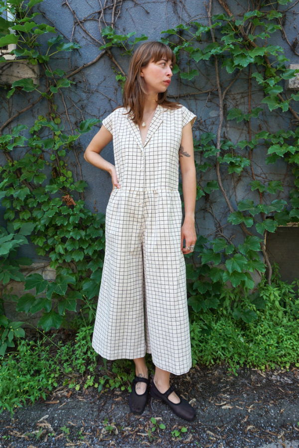 Ursa Minor Agnes Windowpane Jumpsuit