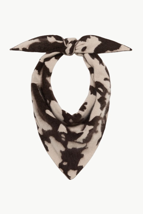 Guest in Residence Grizzly Cowhide Wild Rag - Oatmeal/Burnt Cocoa