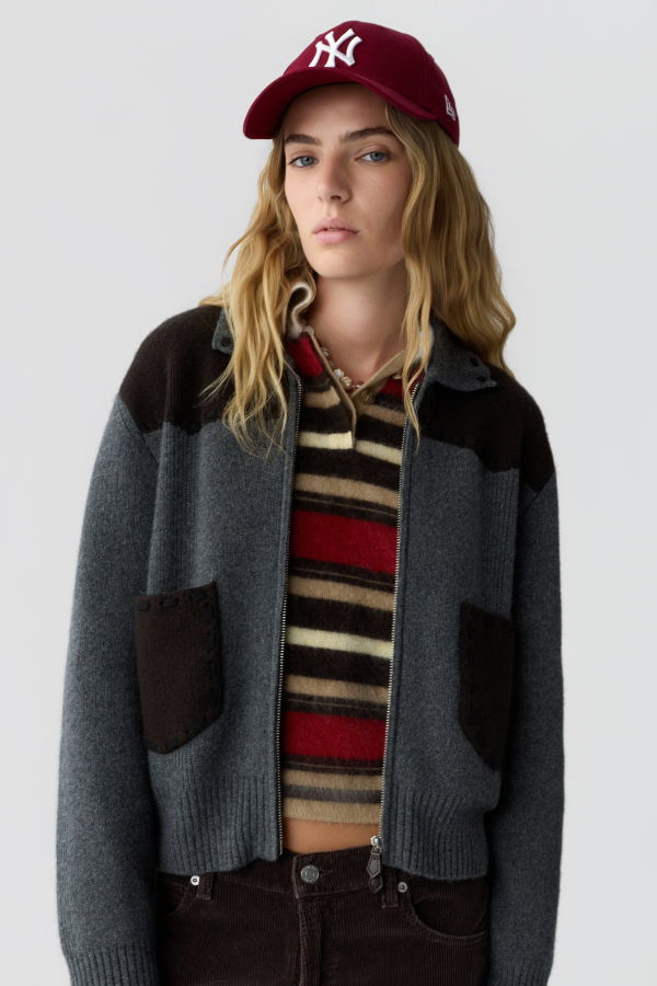 Guest in Residence Saddle Up! Jacket - Charcoal/Burnt Cocoa