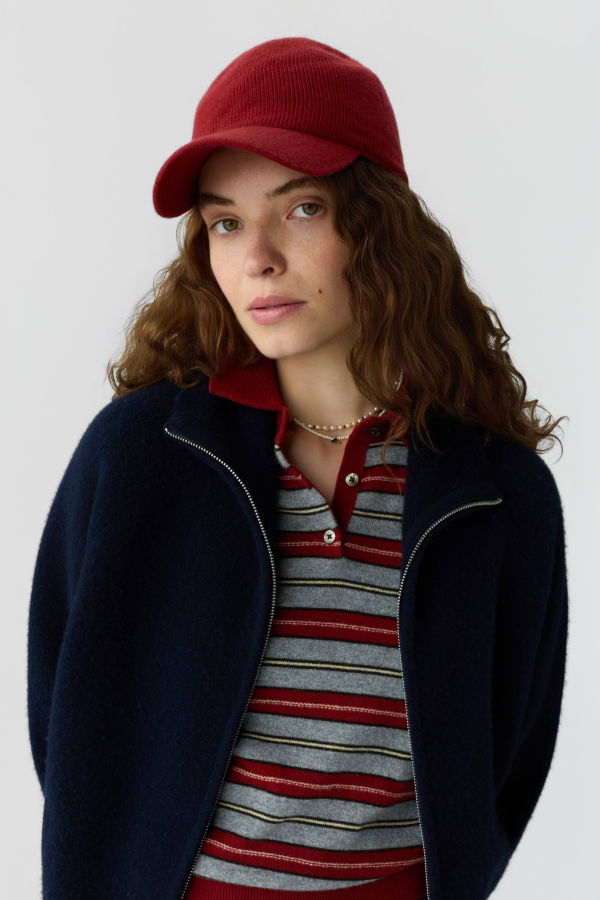 Guest in Residence The Baseball Cap - Carmine/Burnt Cocoa