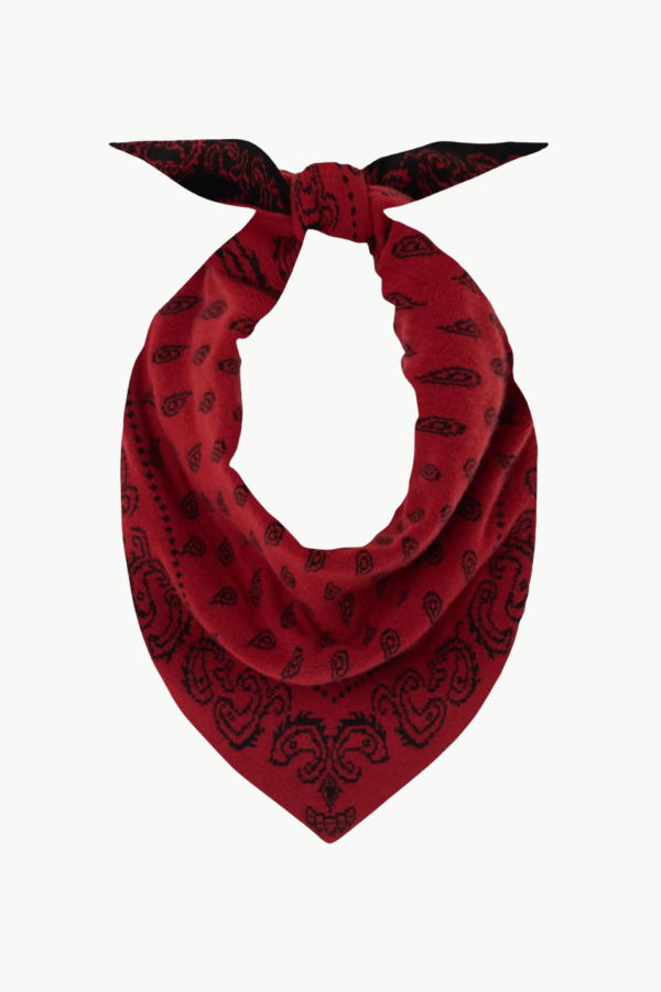 Guest in Residence The Wild Rag Scarf - Carmine/Black