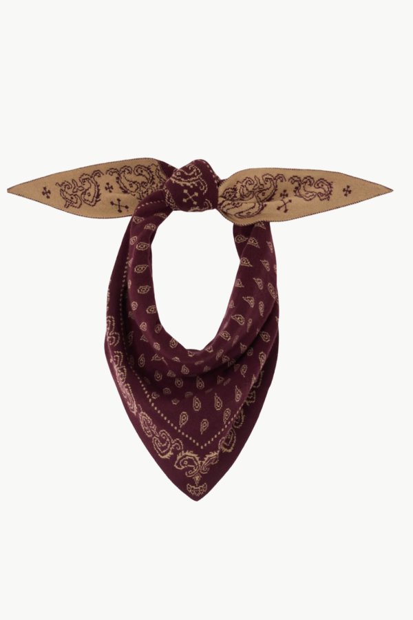 Guest in Residence The Wild Rag Scarf - Fig/Camel