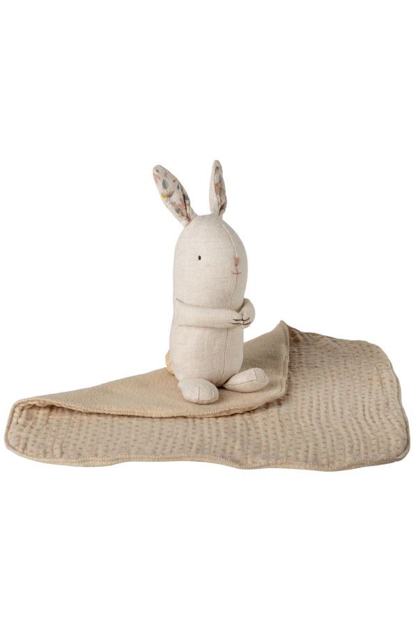 KIDS Maileg Large Lullaby Friends Bunny, Mini Soft Toy - Cream