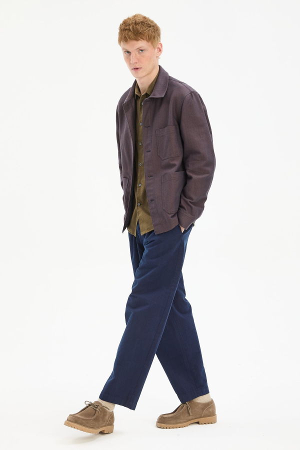 Delikatessen Dijon Workwear Jacket in Portuguese Herringbone