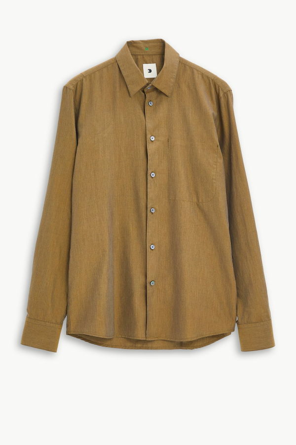 Delikatessen Feel Good Italian Flannel Shirt - Ochre Yellow