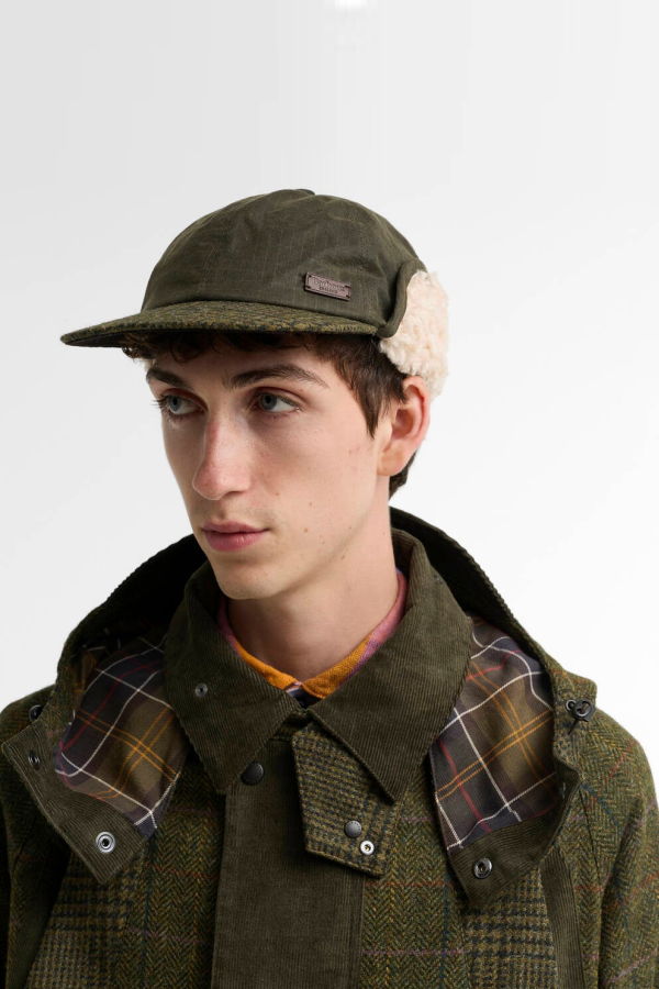 Barbour x Norbit Waxed Carpenter Cap