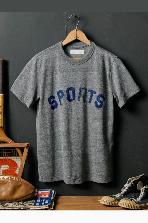 Imogene + Willie The Sports Tee - Heather Grey