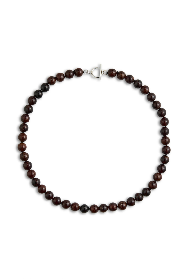 LISBETH Classic Boule Hessonite Necklace