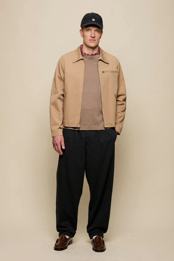 Merz b. Schwanen RIDER01T.99 Pleated Twill Pants